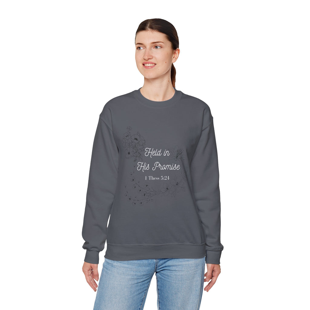 Held in His Promise Crewneck Sweatshirt