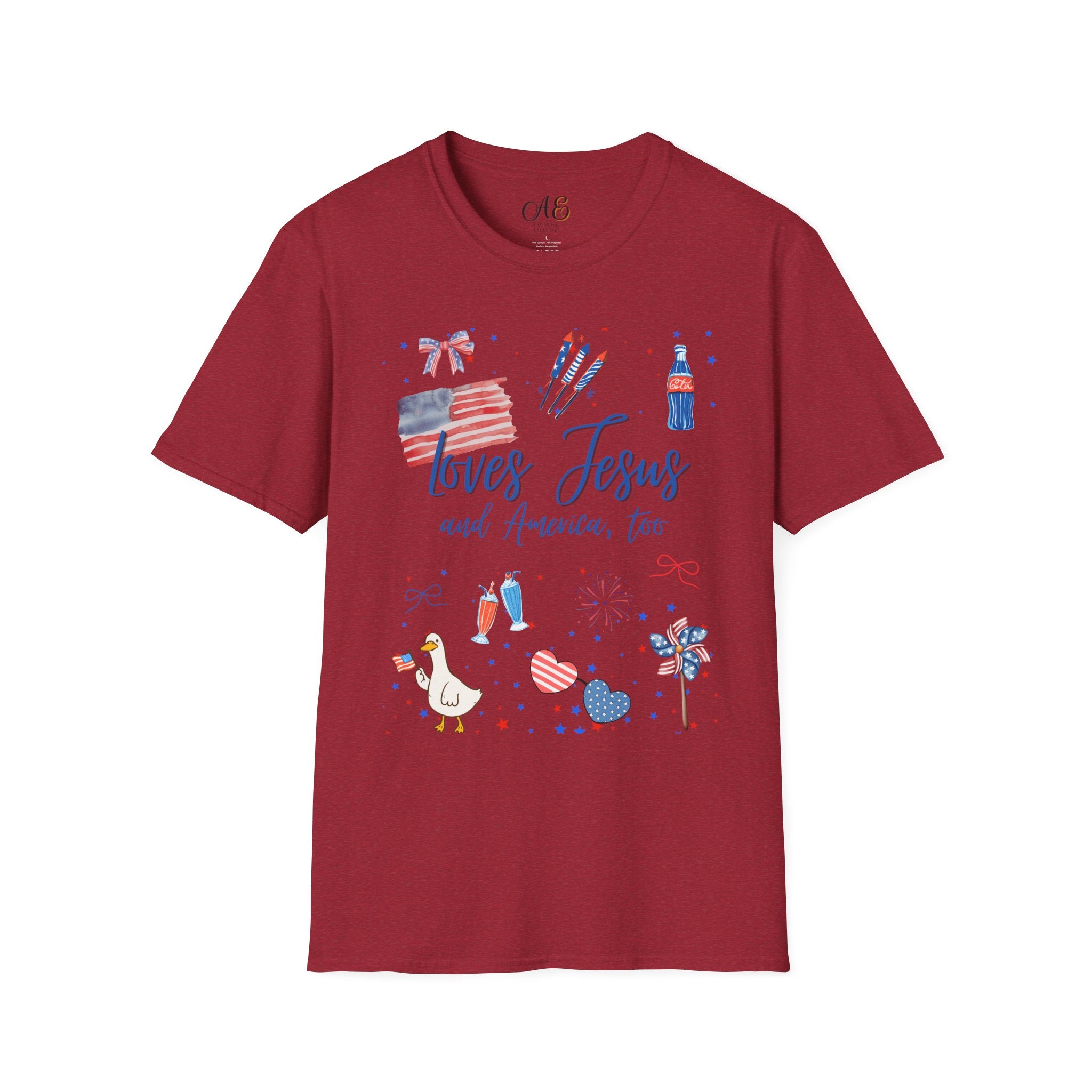 Loves Jesus -Blue Edition Classic fit T-shirt