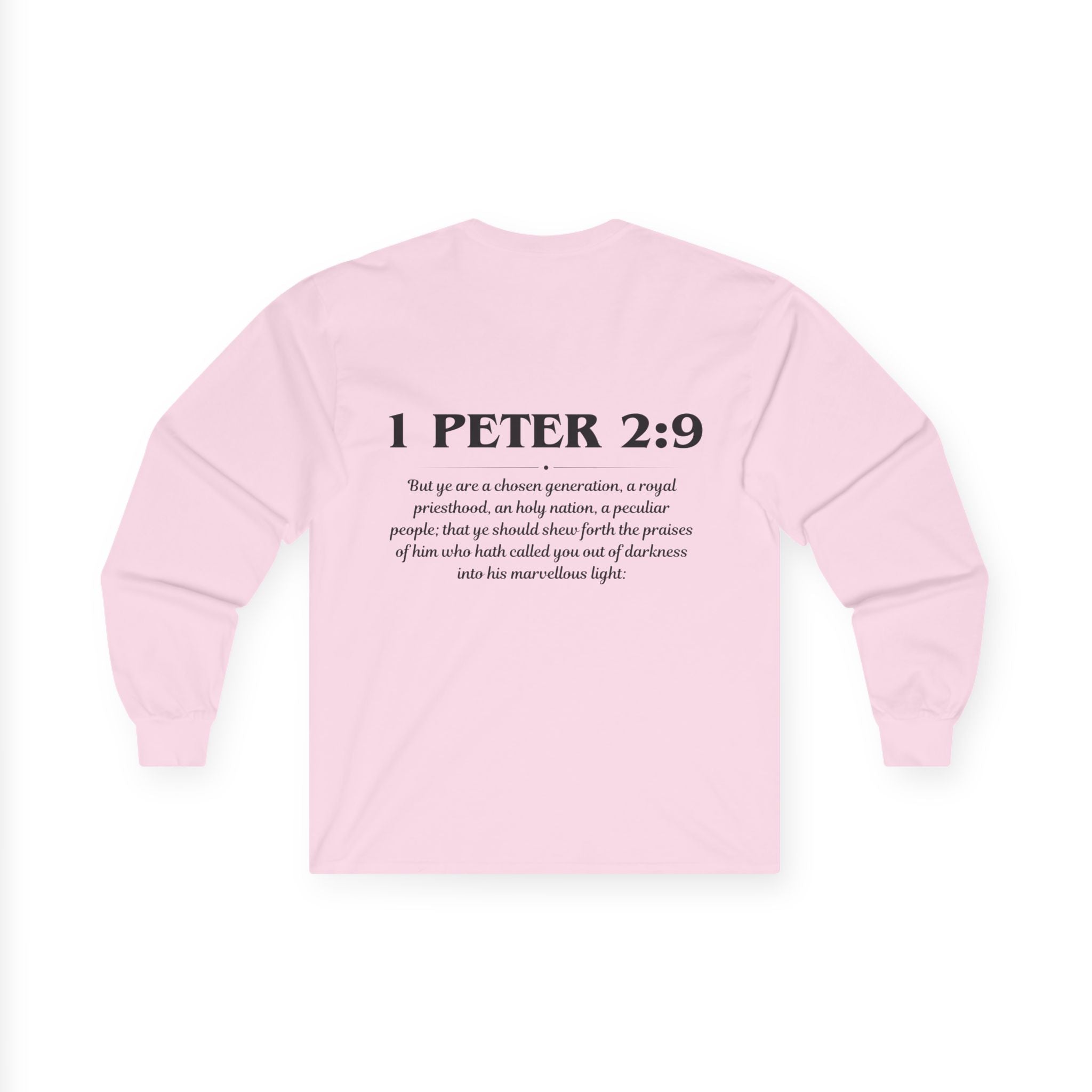 1 Peter 2:9 Scripture Unisex Long sleeve
