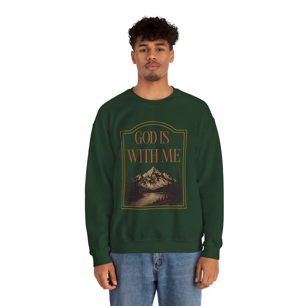 God is With Me Crewneck Sweatshirt