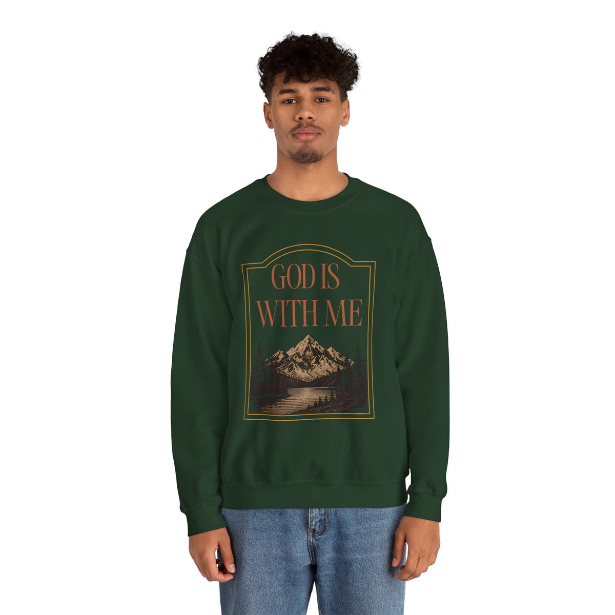 God is With Me Crewneck Sweatshirt