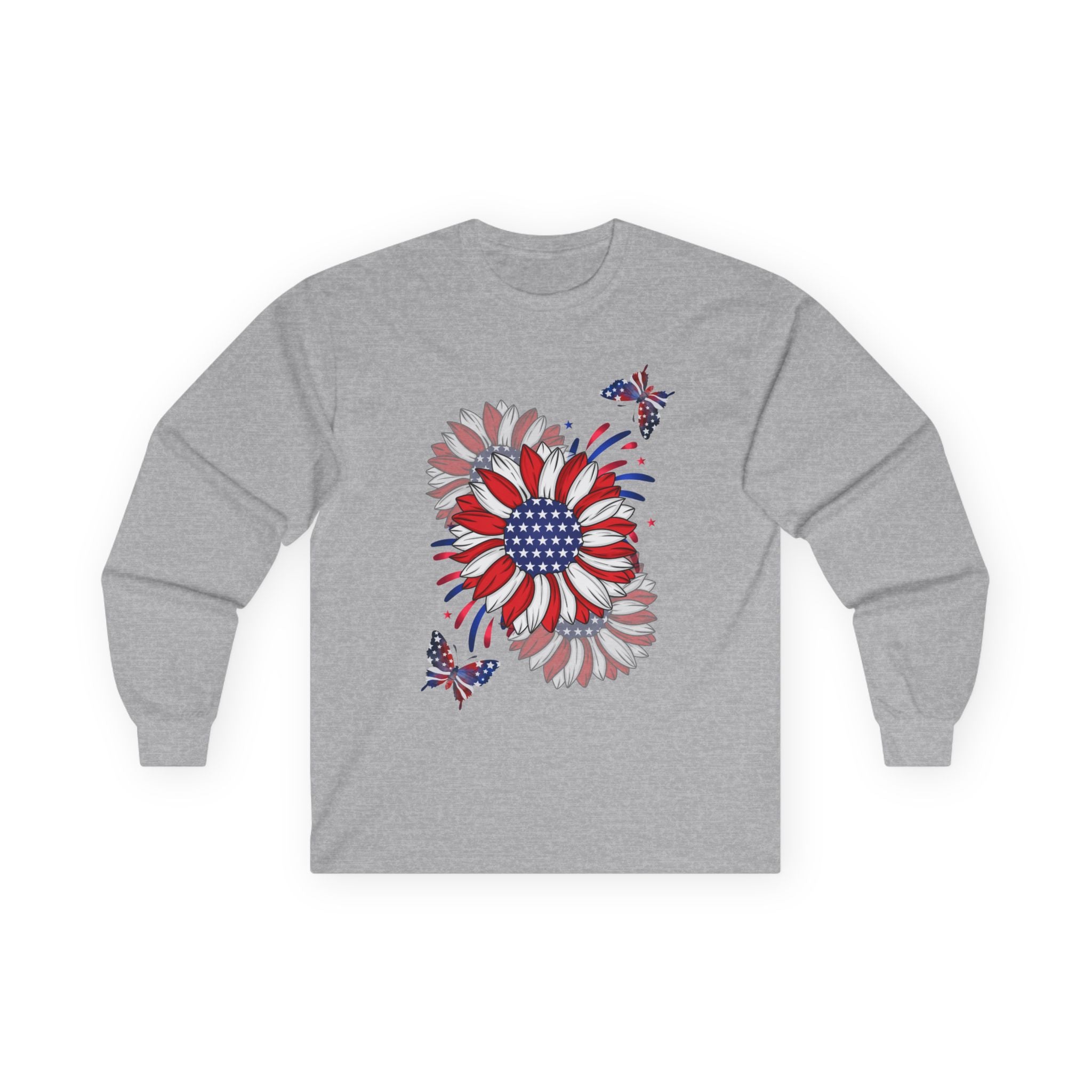 Flowers & Butterflies  - Red Edition Long Sleeve Classic Fit