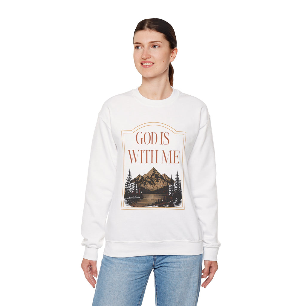 God is With Me Crewneck Sweatshirt