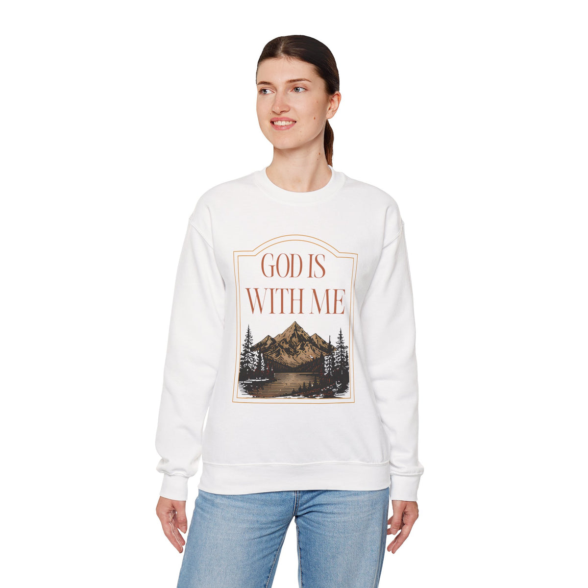 God is With Me Crewneck Sweatshirt
