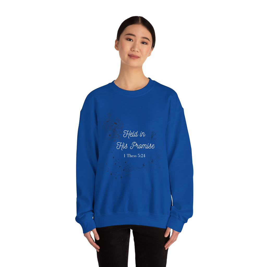 Held in His Promise Crewneck Sweatshirt