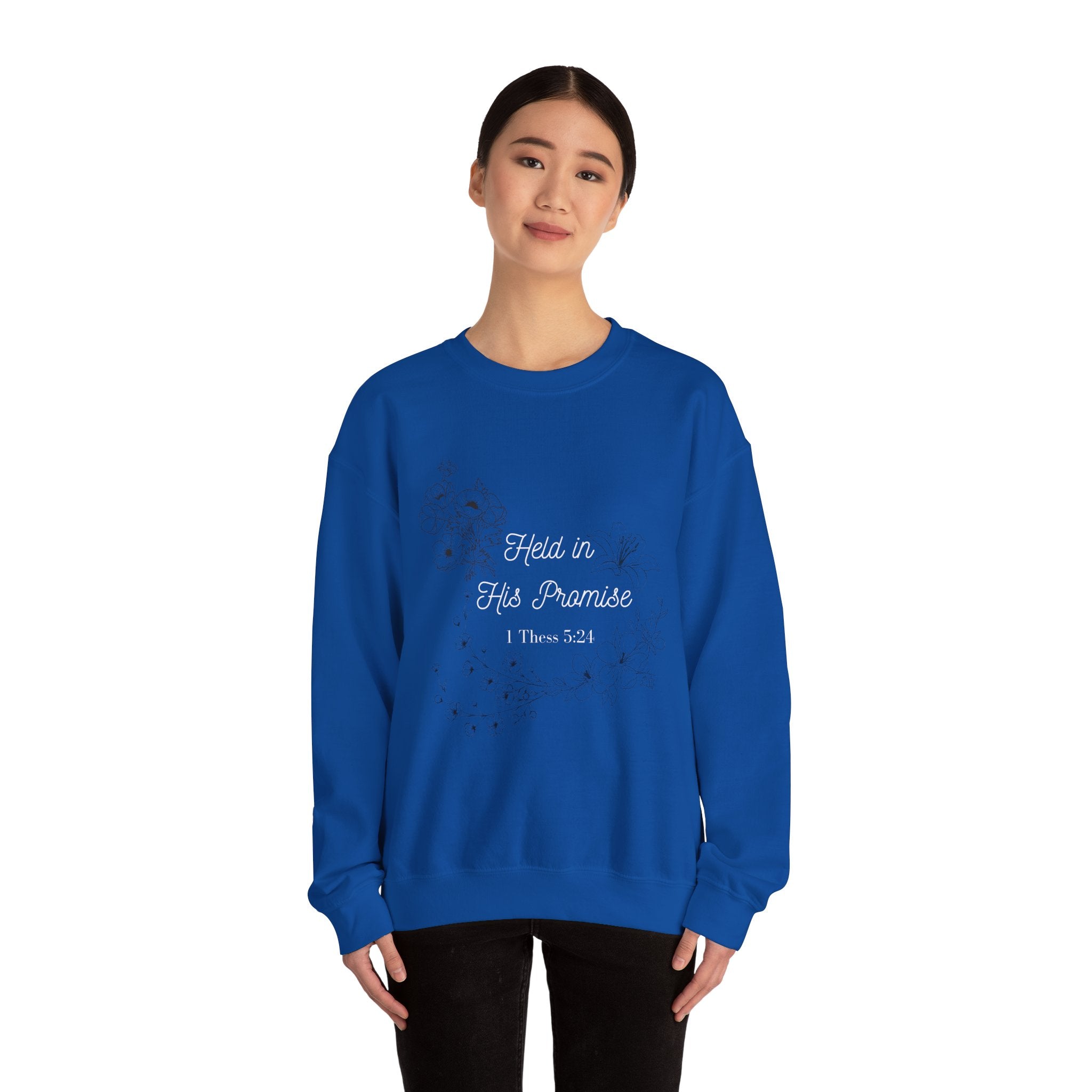 Held in His Promise Crewneck Sweatshirt