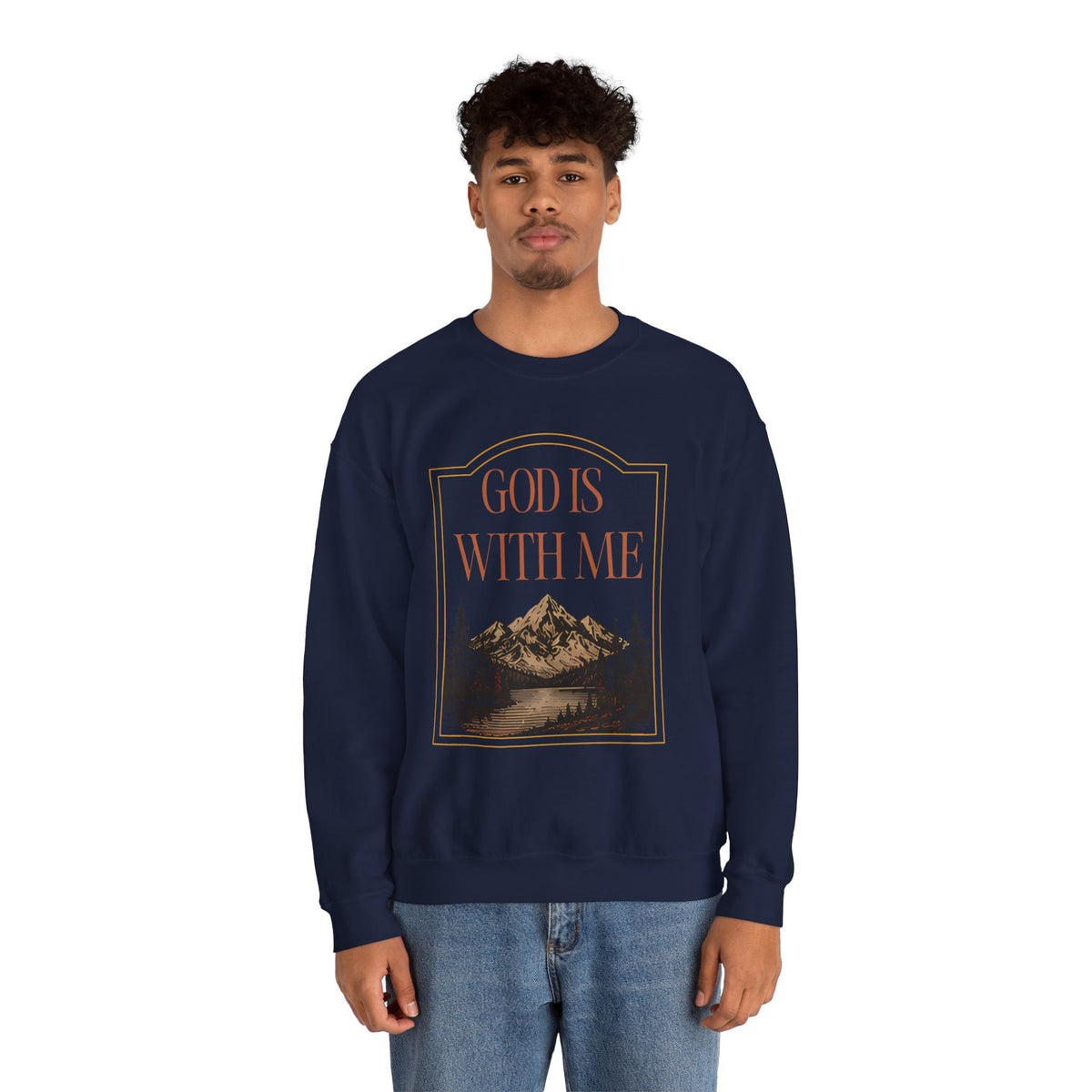 God is With Me Crewneck Sweatshirt