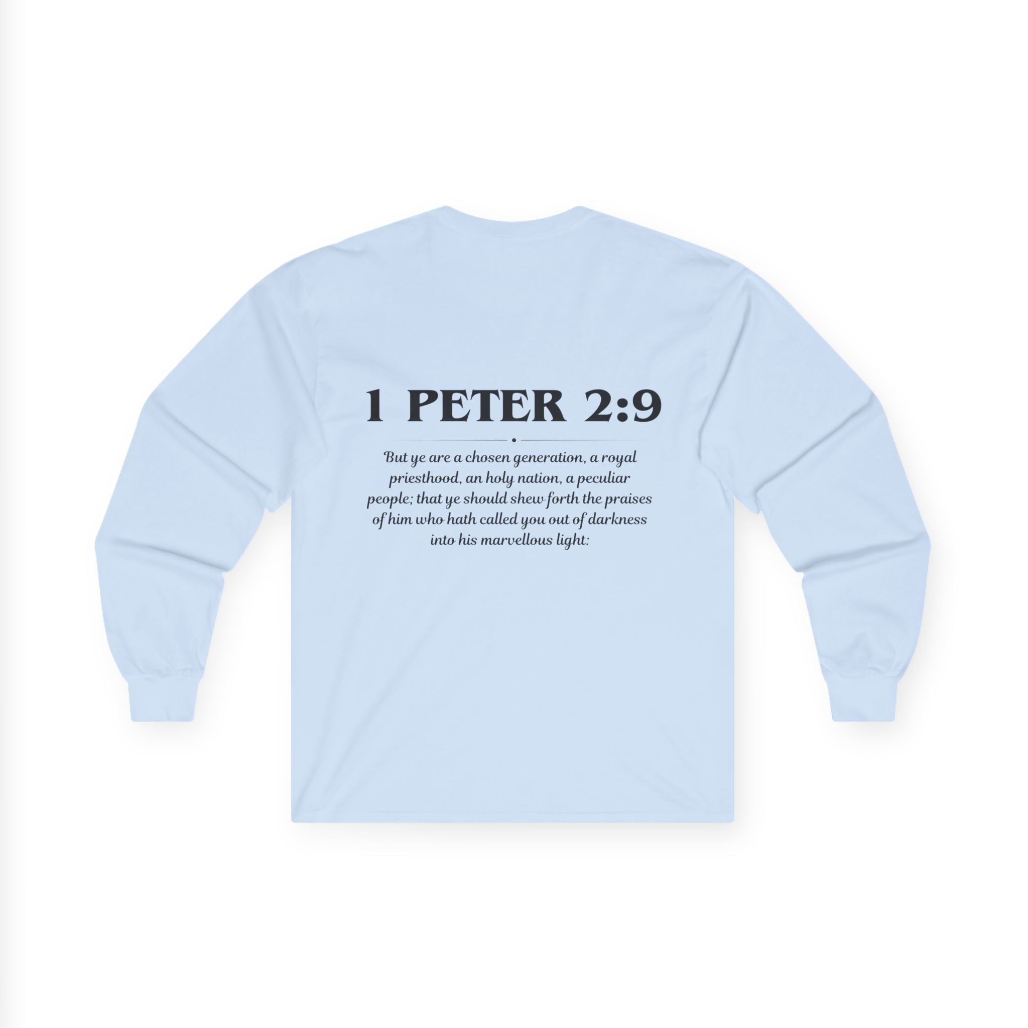 1 Peter 2:9 Scripture Unisex Long sleeve