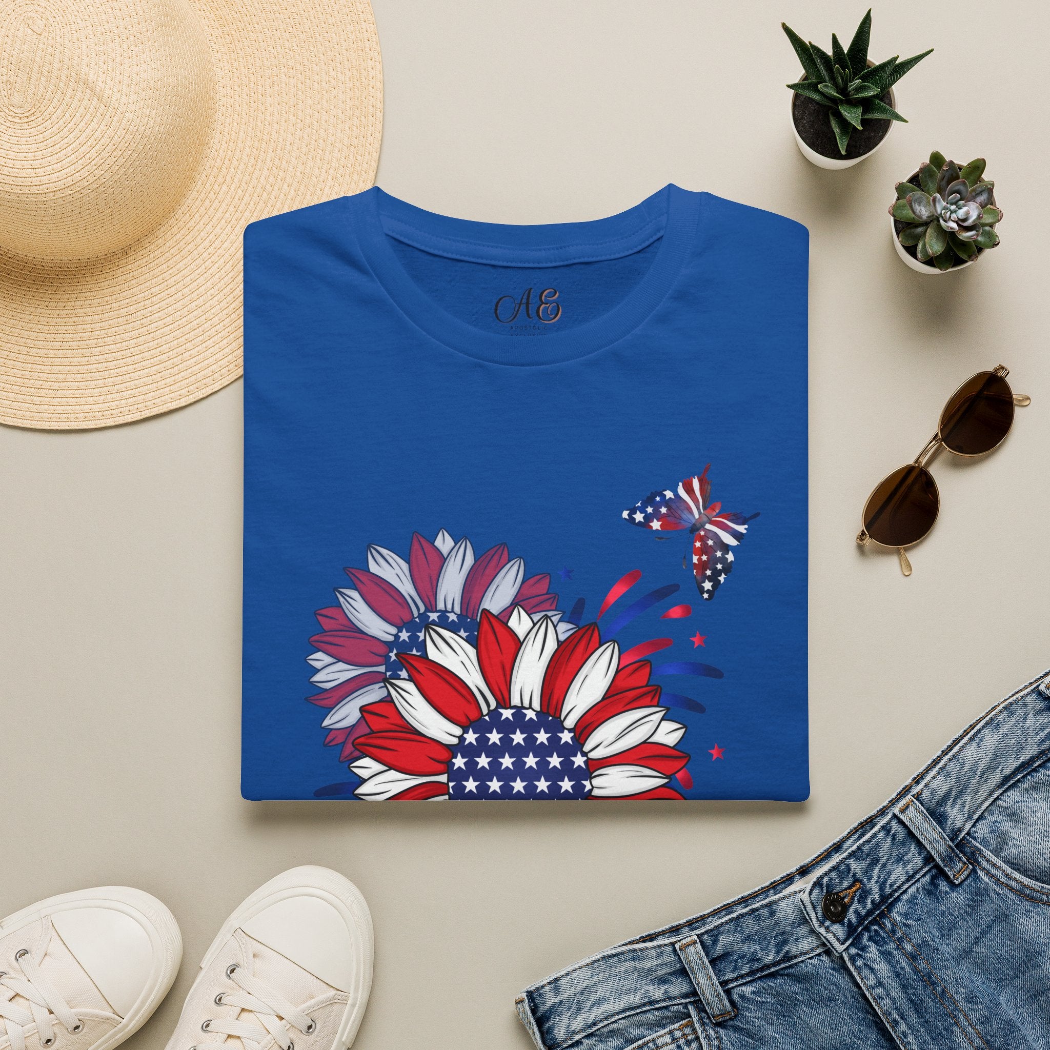 Flowers & Butterflies - Red Edition Classic Fit T-shirt