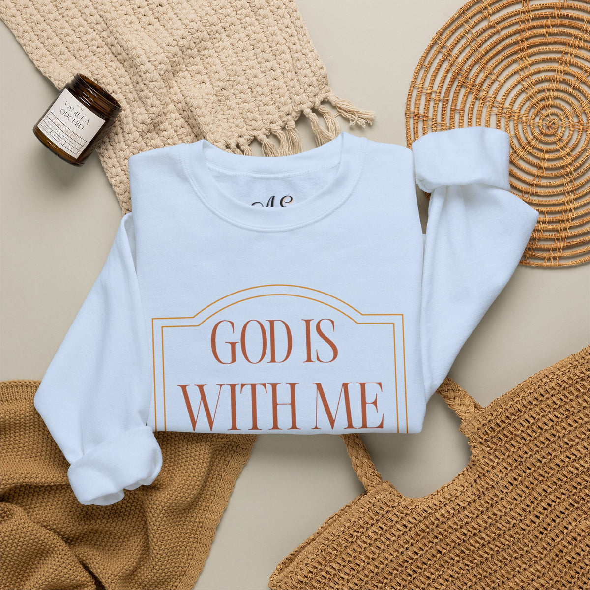 God is With Me Crewneck Sweatshirt