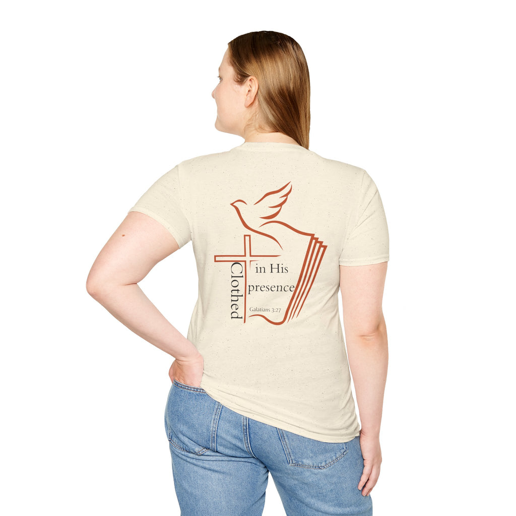 Clothed in His Presence Unisex T-shirt