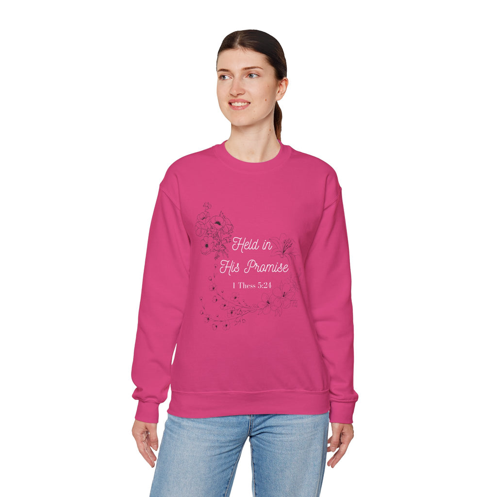 Held in His Promise Crewneck Sweatshirt