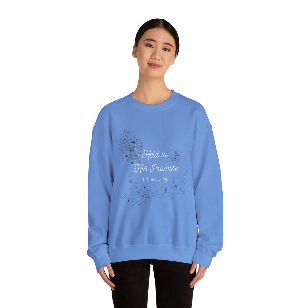 Held in His Promise Crewneck Sweatshirt