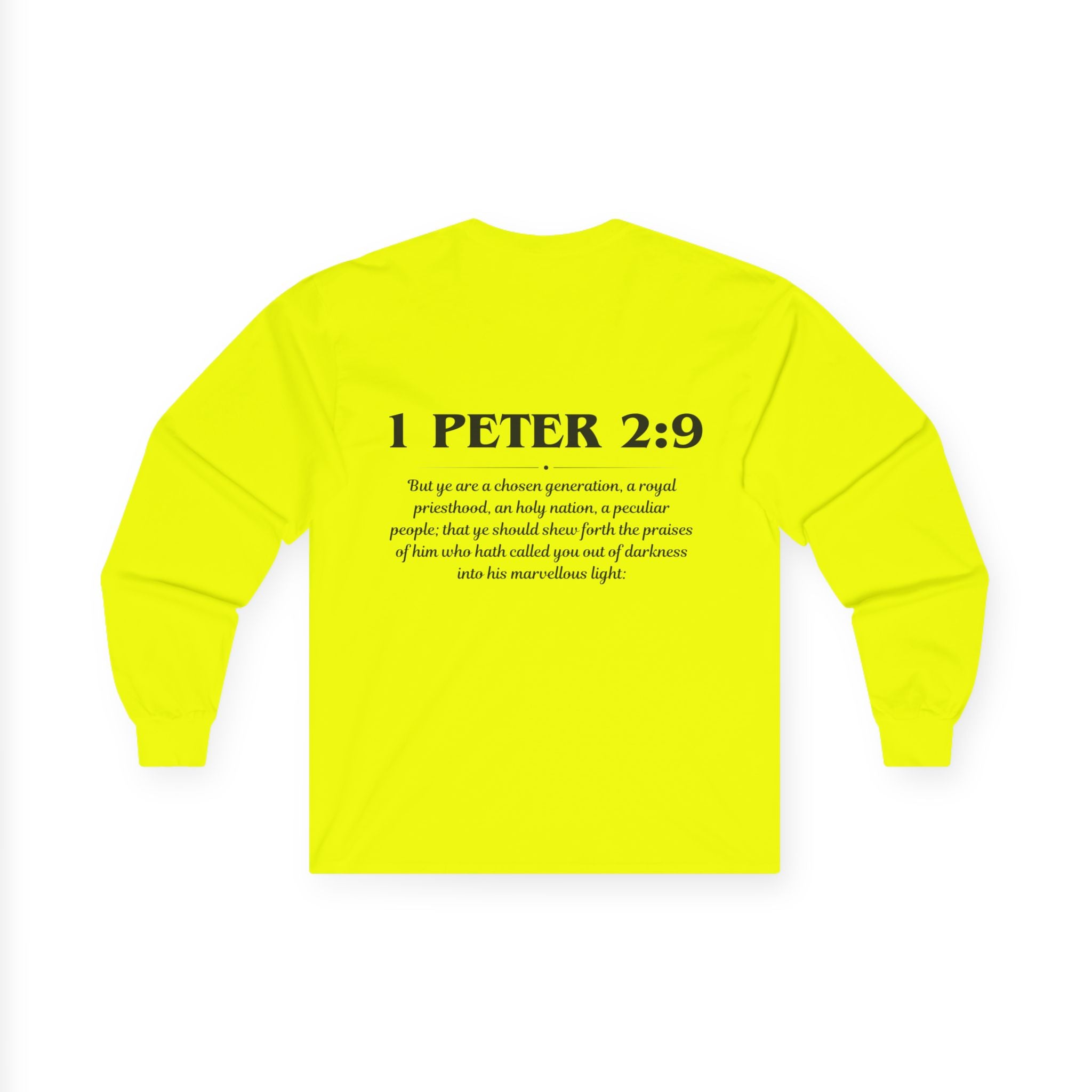 1 Peter 2:9 Scripture Unisex Long sleeve