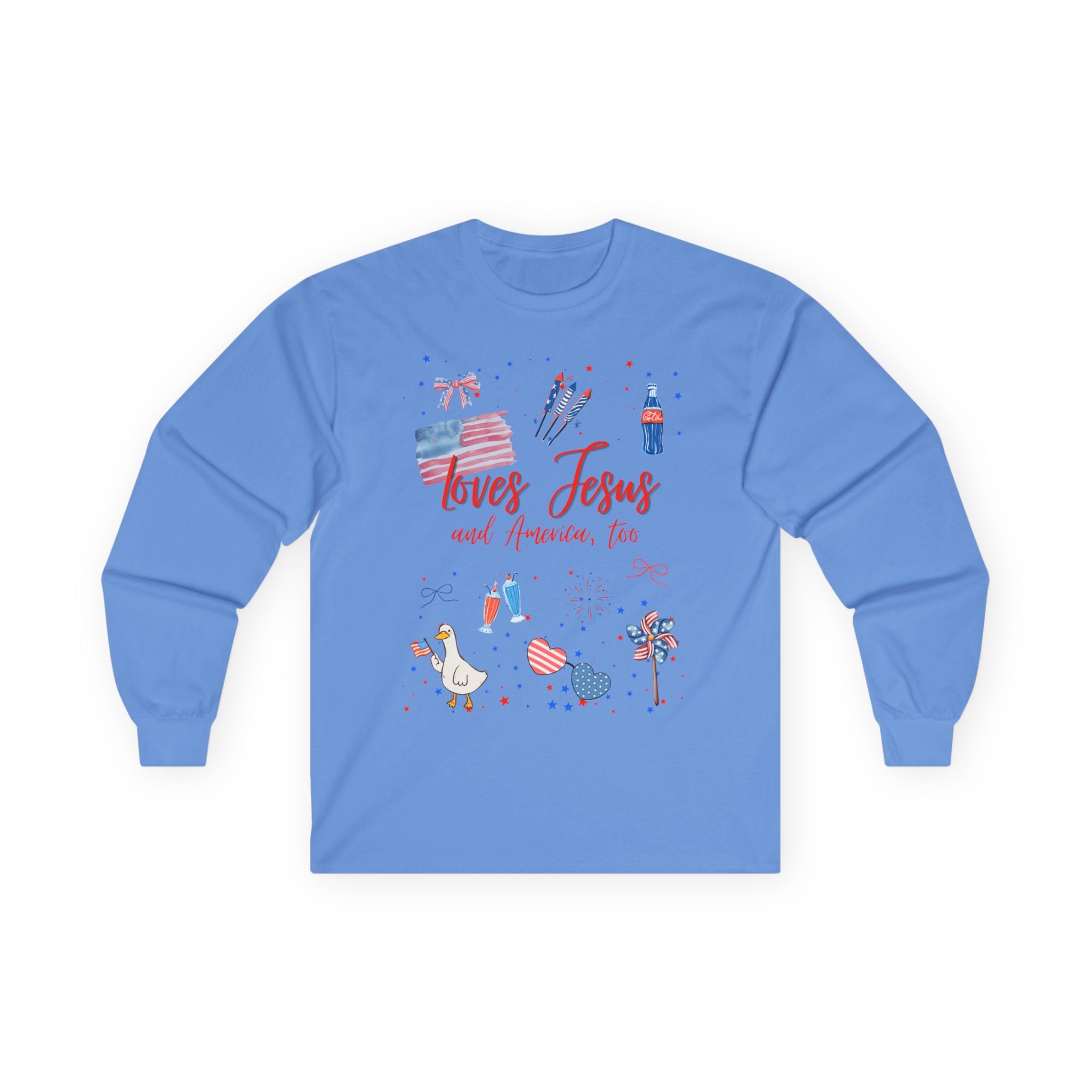Loves Jesus- Red Edition Long Sleeve Classic Fit
