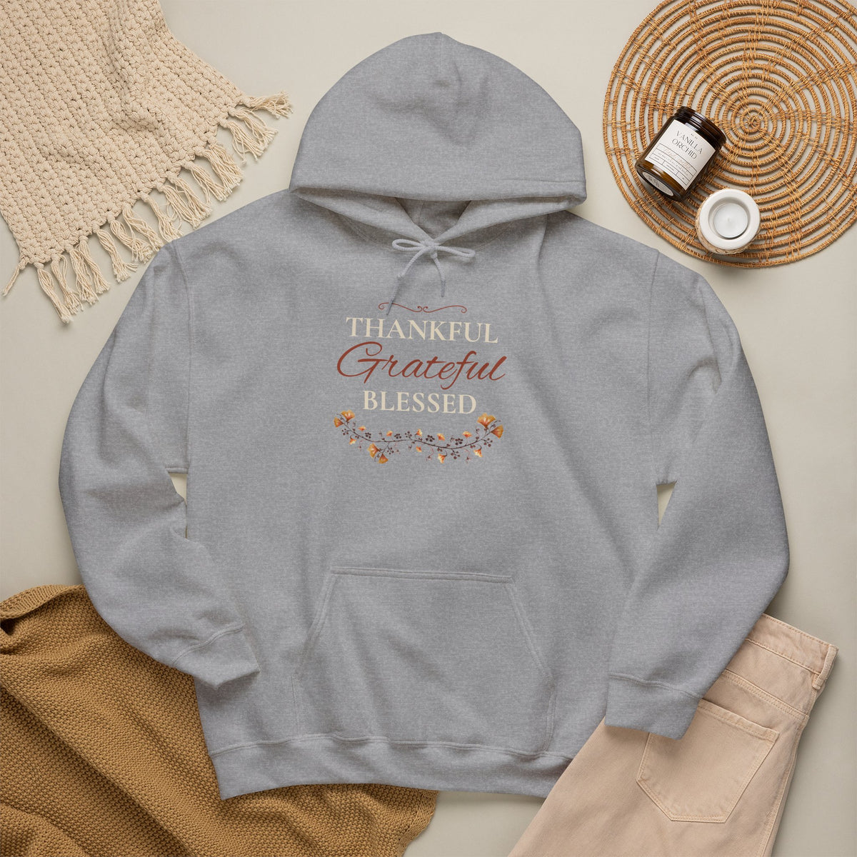 Thankful, Grateful, Blessed Hoodie
