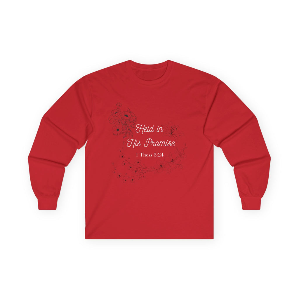 Held in His Promise Long Sleeve Tee