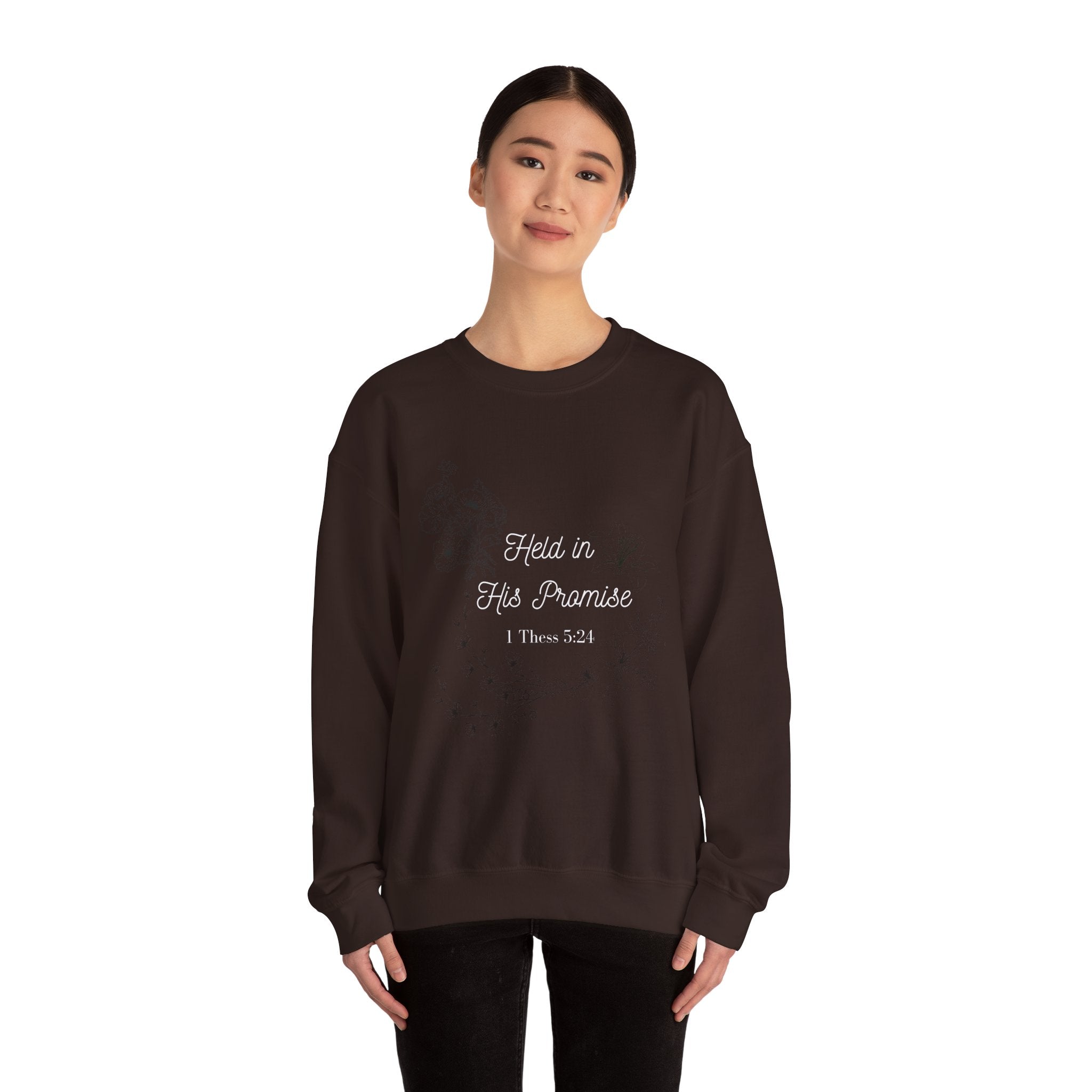 Held in His Promise Crewneck Sweatshirt