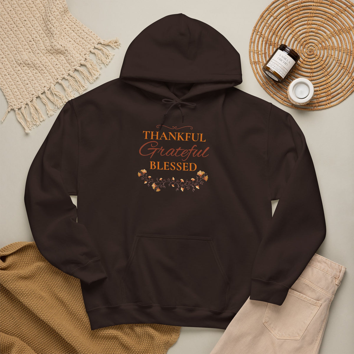 Thankful, Grateful, Blessed Hoodie