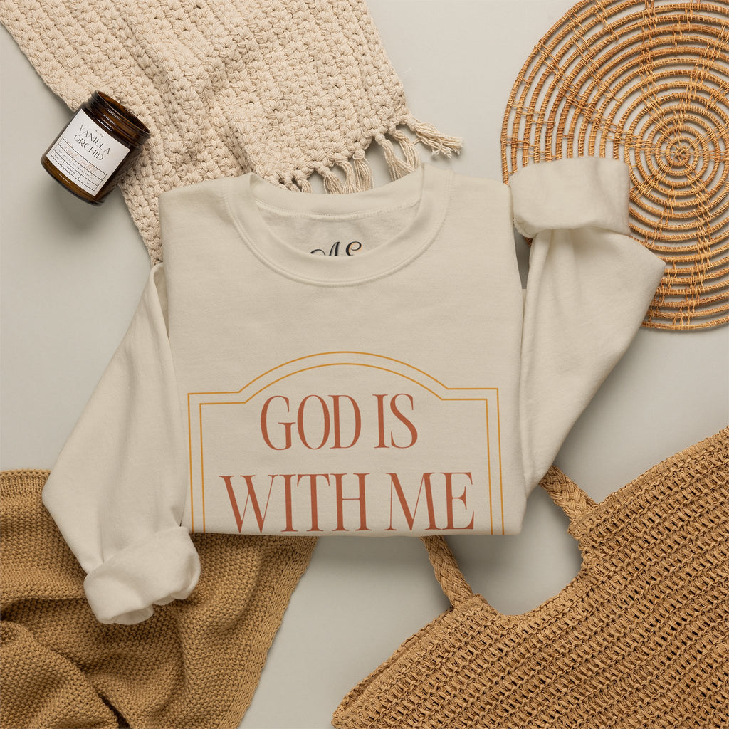 God is With Me Crewneck Sweatshirt