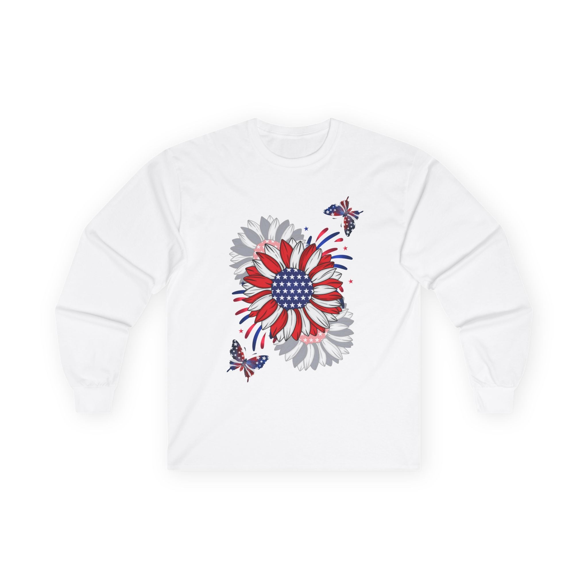Flowers & Butterflies - Blue Edition Long Sleeve Classic Fit