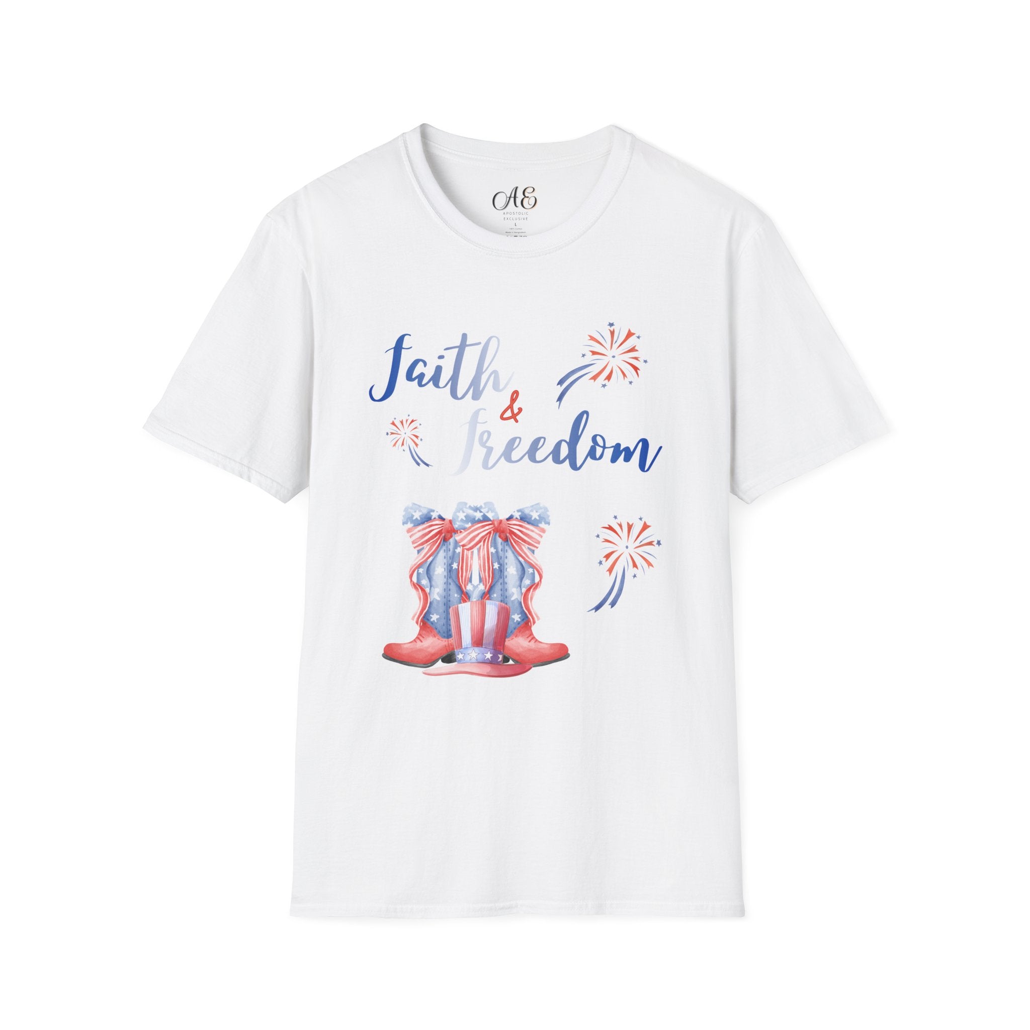 Faith & Freedom - Blue Edition Classic Fit T-shirt