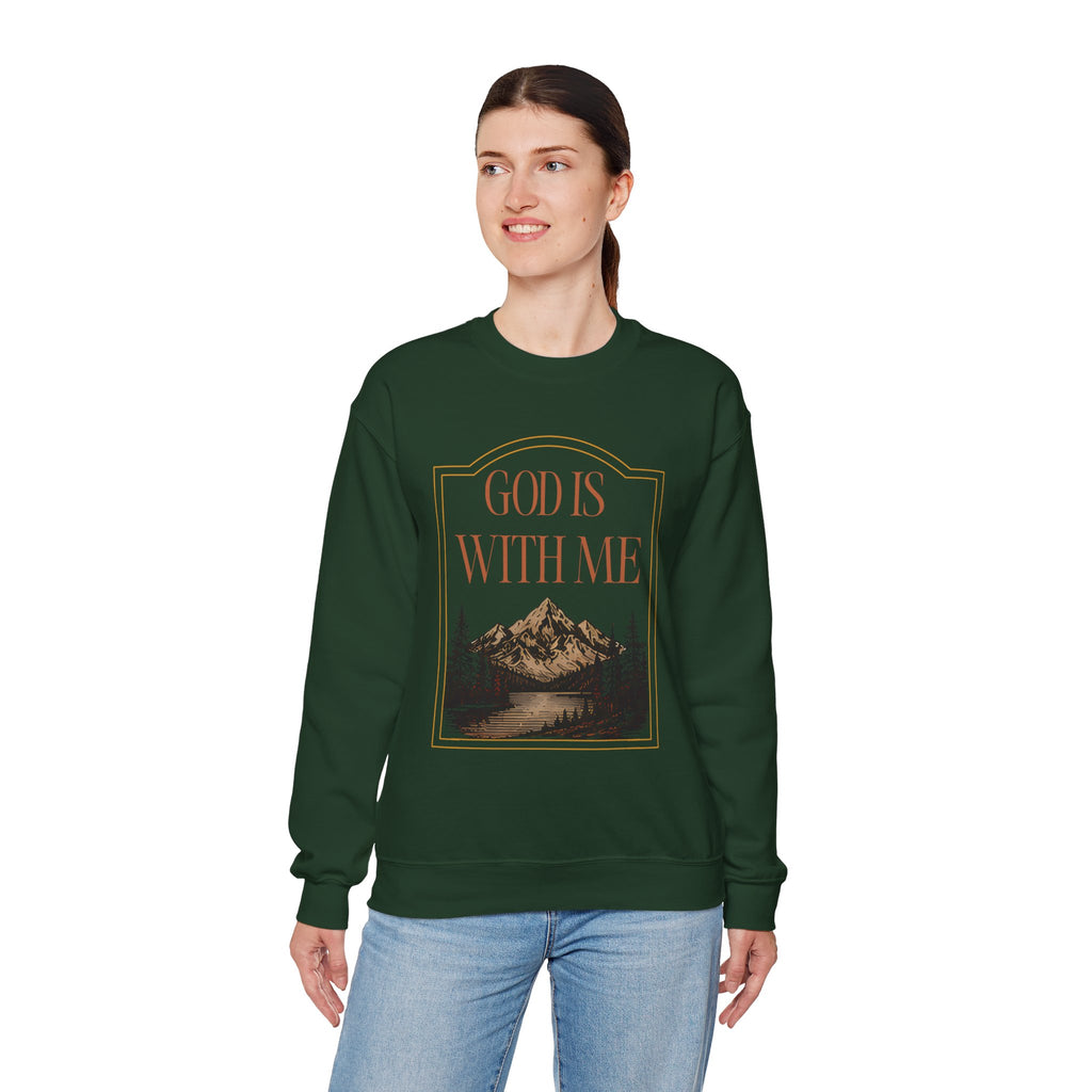 God is With Me Crewneck Sweatshirt
