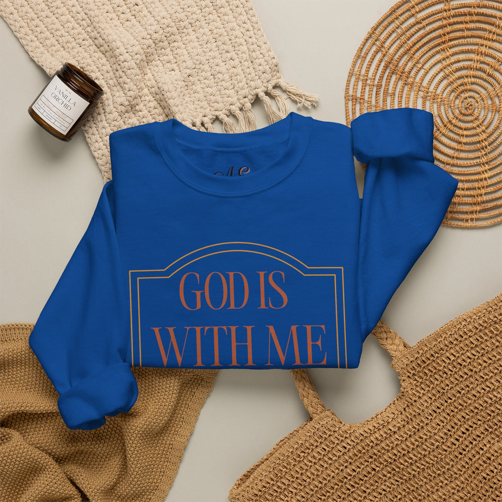 God is With Me Crewneck Sweatshirt