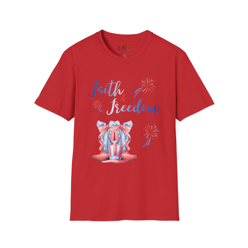 Faith & Freedom - Blue Edition Classic Fit T-shirt