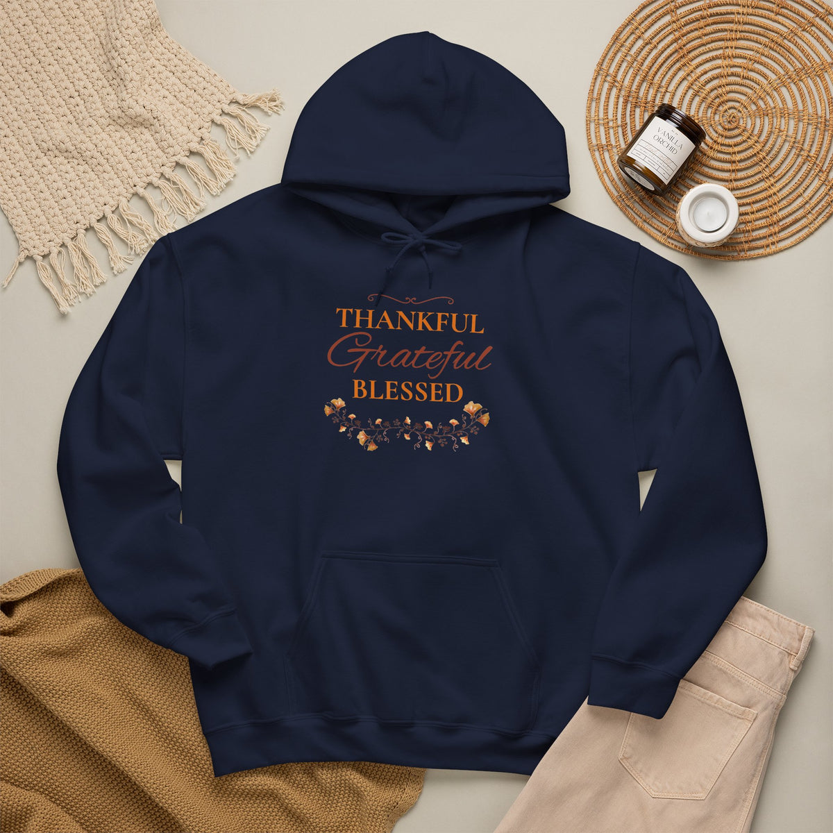 Thankful, Grateful, Blessed Hoodie