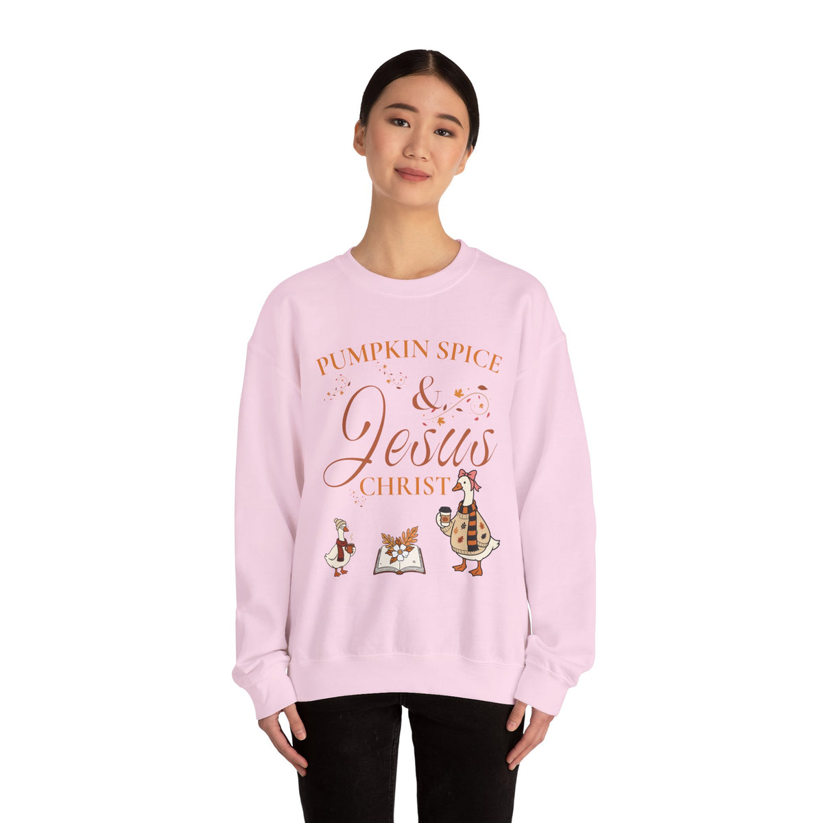 Pumpkin Spice & Jesus Crewneck Sweatshirt