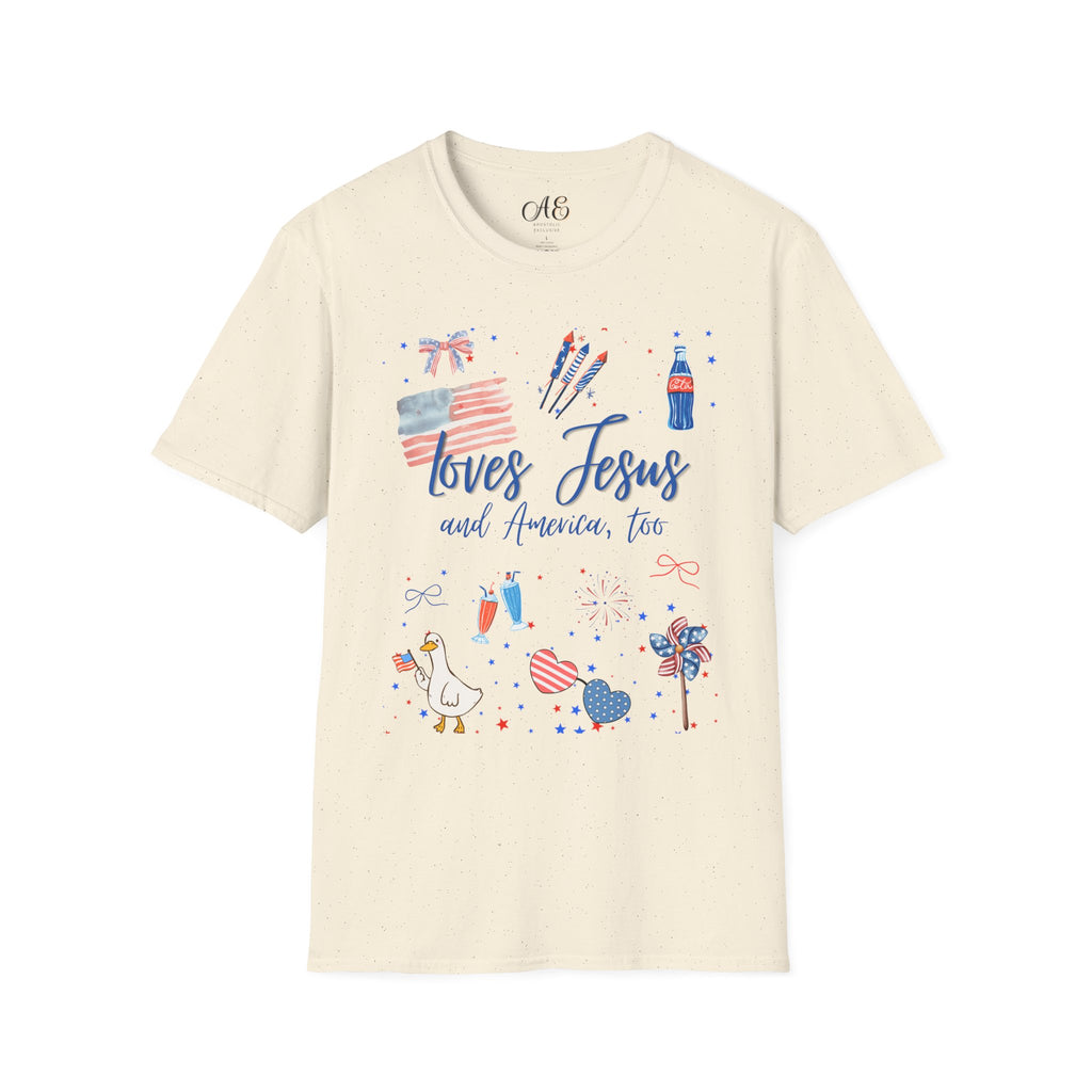 Loves Jesus -Blue Edition Classic fit T-shirt