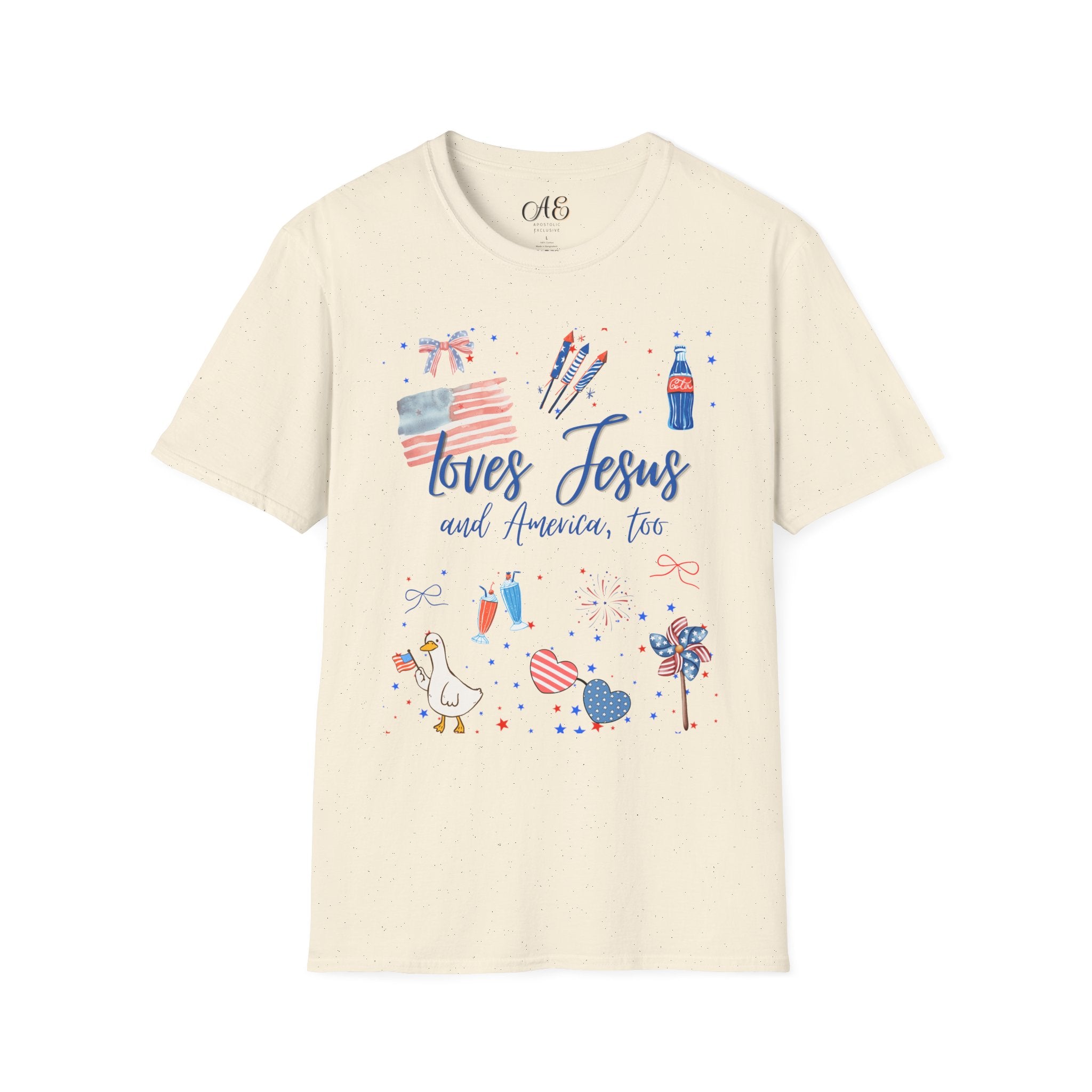 Loves Jesus -Blue Edition Classic fit T-shirt