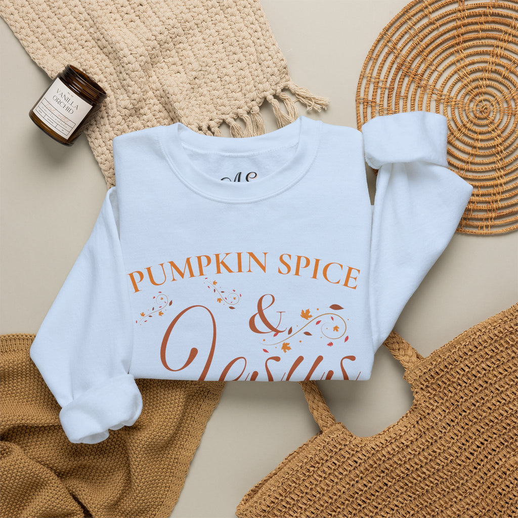 Pumpkin Spice & Jesus Crewneck Sweatshirt