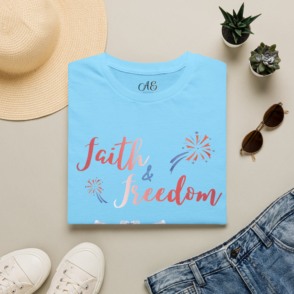 Faith & Freedom - Red Edition Classic Fit T-Shirt