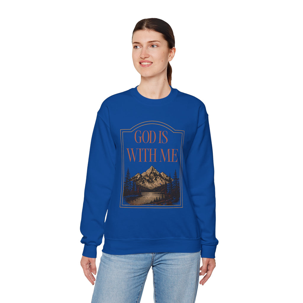 God is With Me Crewneck Sweatshirt