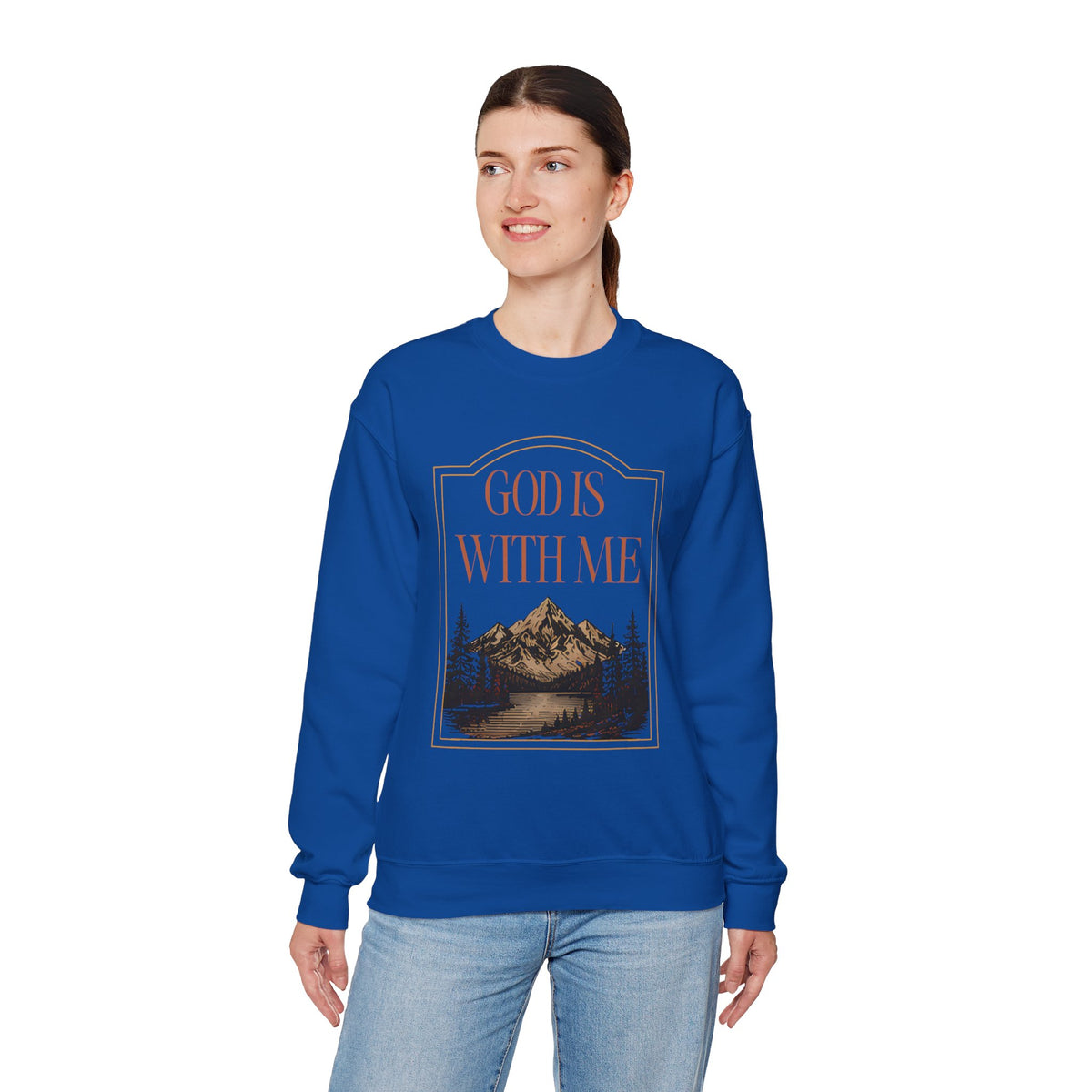 God is With Me Crewneck Sweatshirt