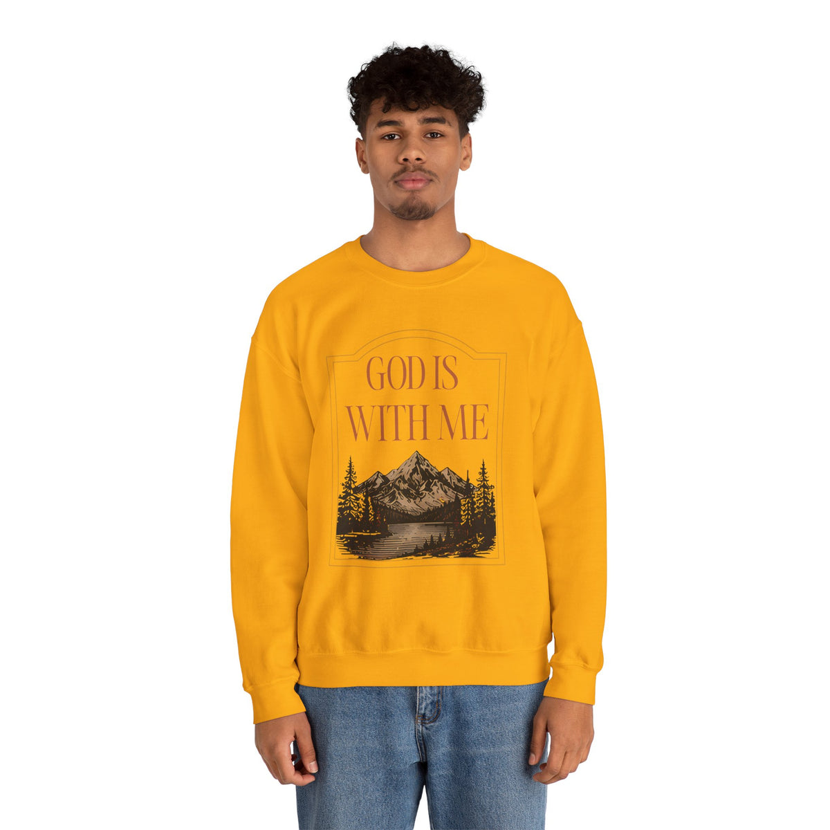 God is With Me Crewneck Sweatshirt