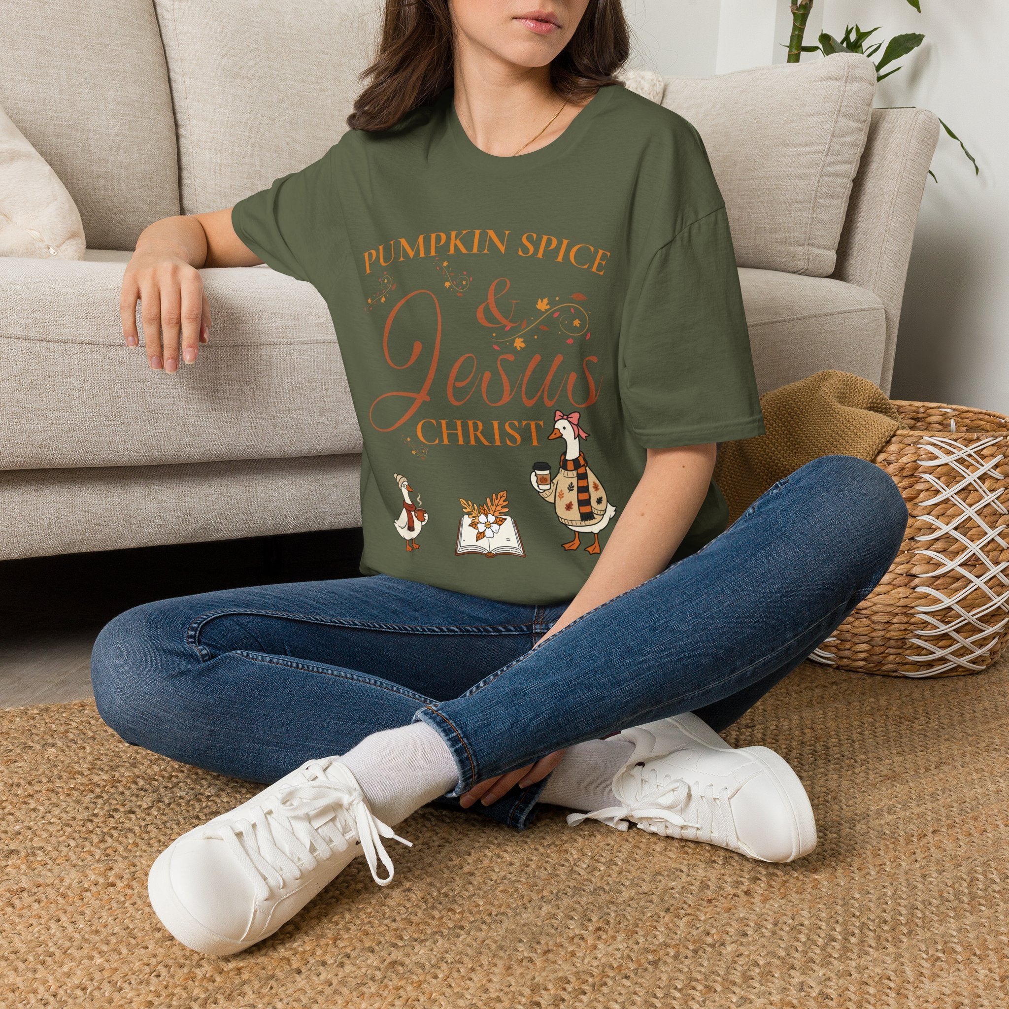 Pumpkin Spice & Jesus T-shirt