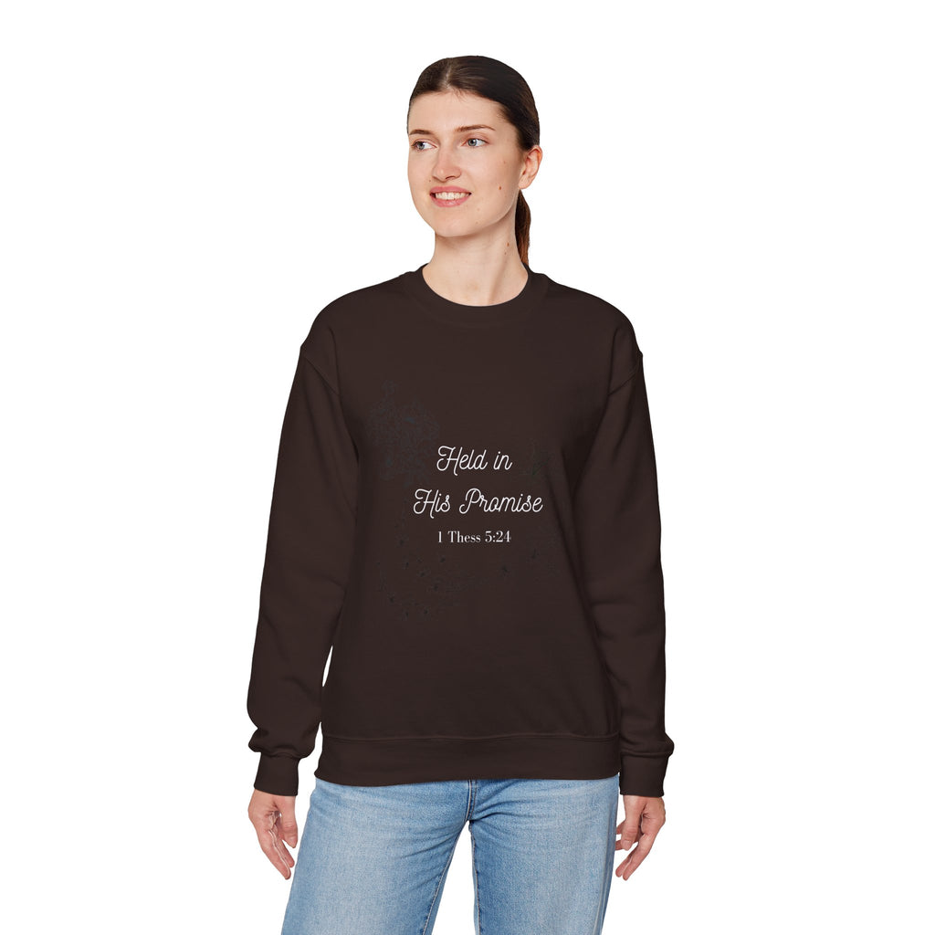 Held in His Promise Crewneck Sweatshirt