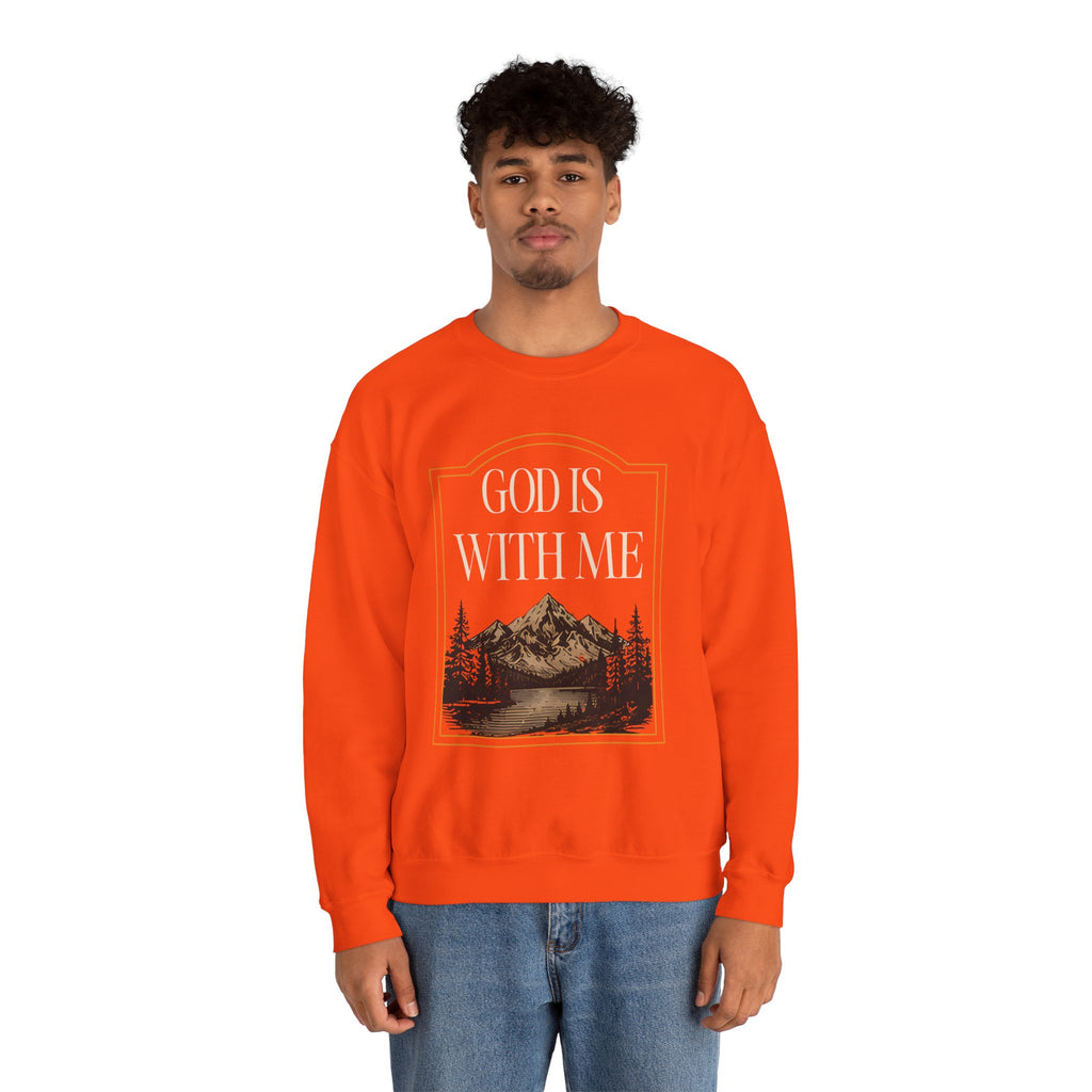 God is With Me Crewneck Sweatshirt