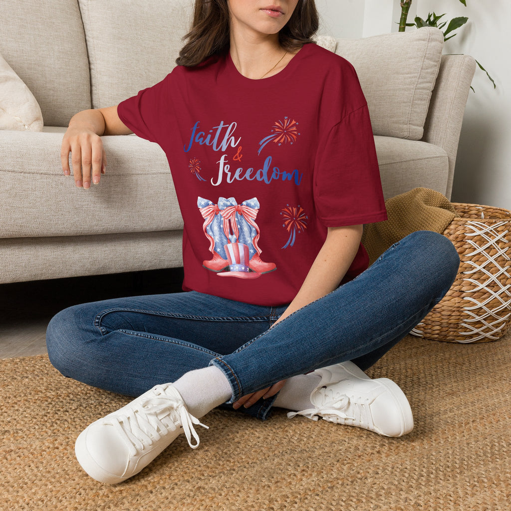 Faith & Freedom - Blue Edition Classic Fit T-shirt