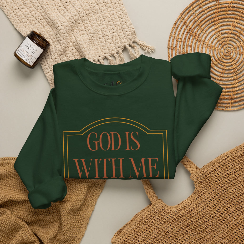God is With Me Crewneck Sweatshirt