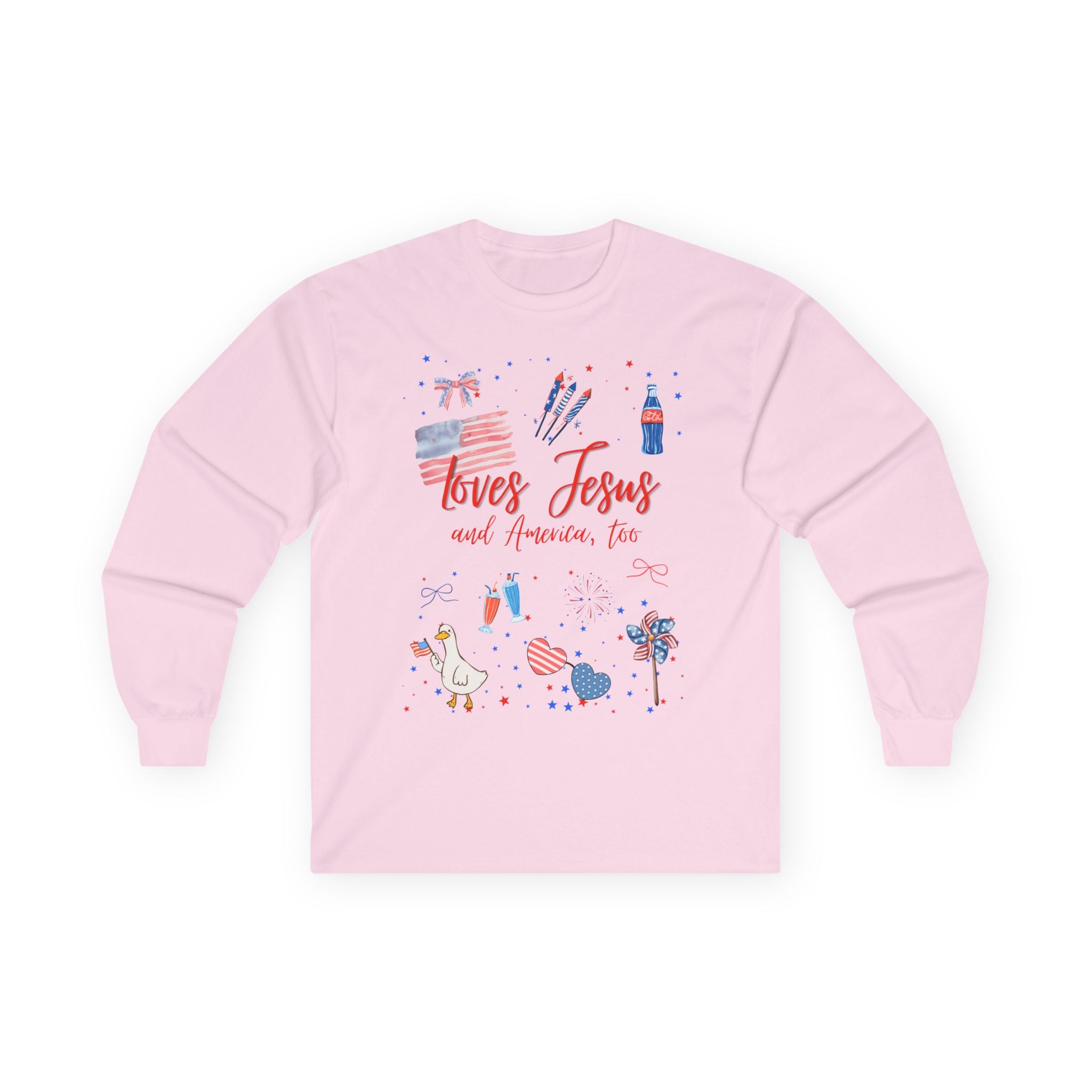Loves Jesus- Red Edition Long Sleeve Classic Fit