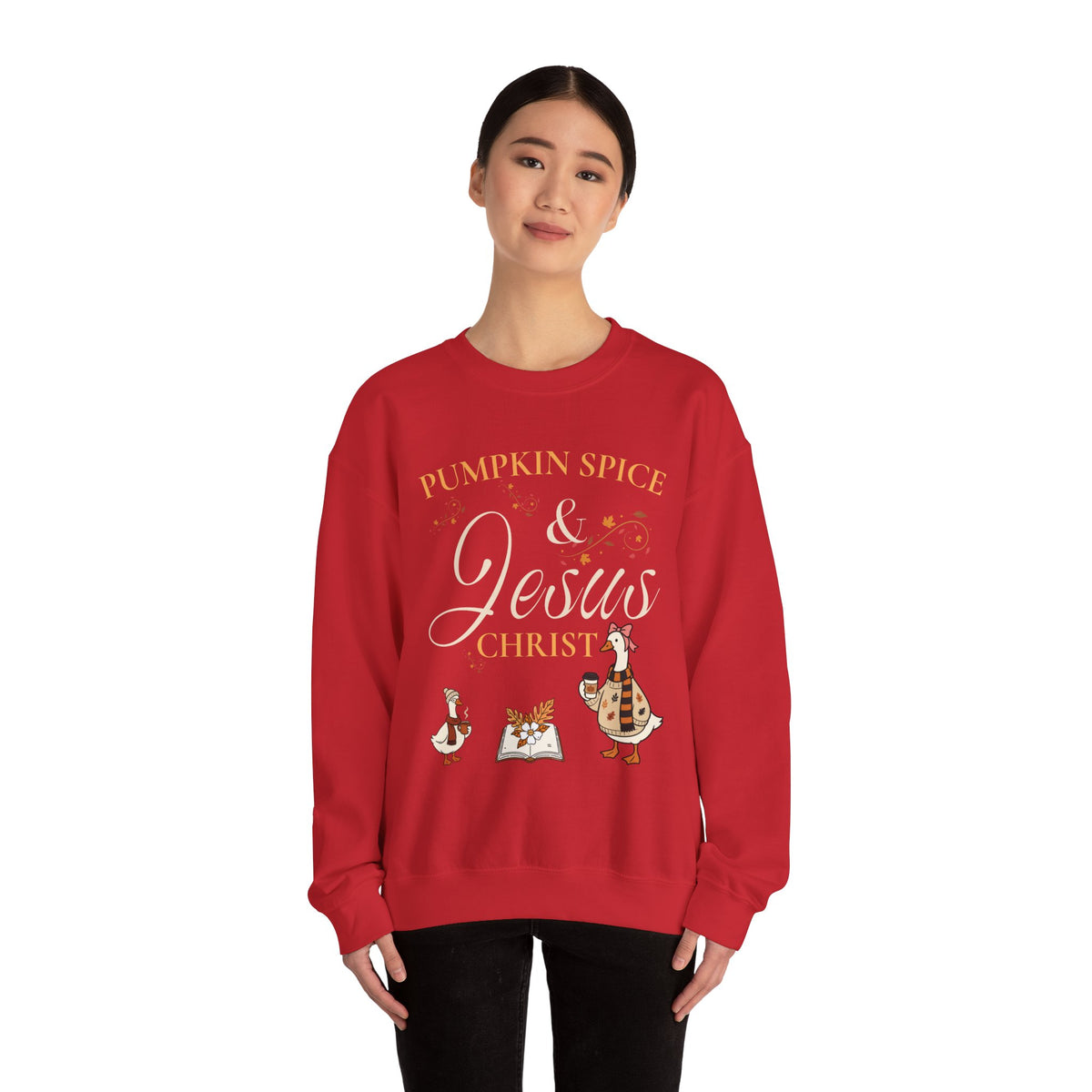 Pumpkin Spice & Jesus Crewneck Sweatshirt