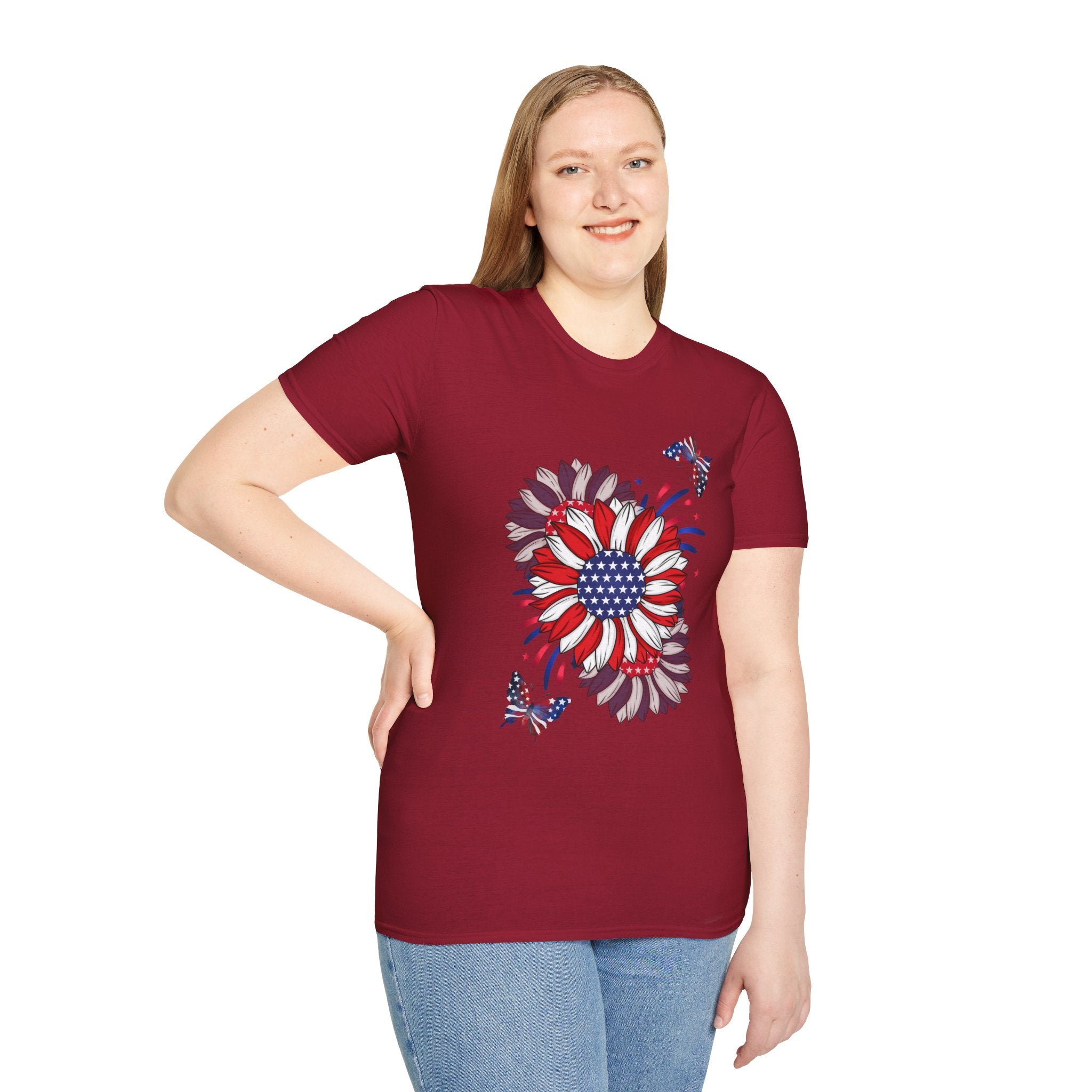 Flowers & Butterflies - Blue Edition Classic Fit T-shirt