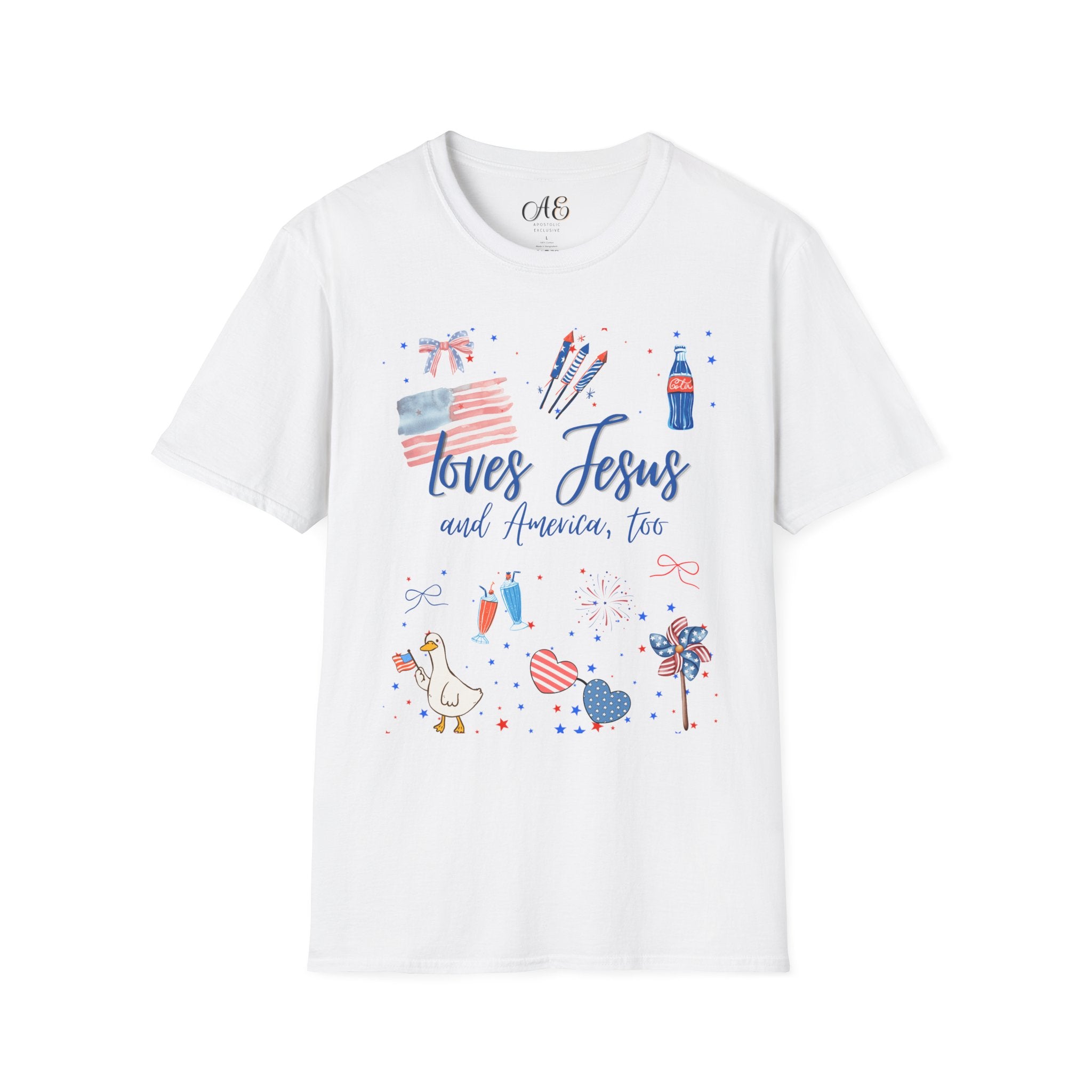 Loves Jesus -Blue Edition Classic fit T-shirt