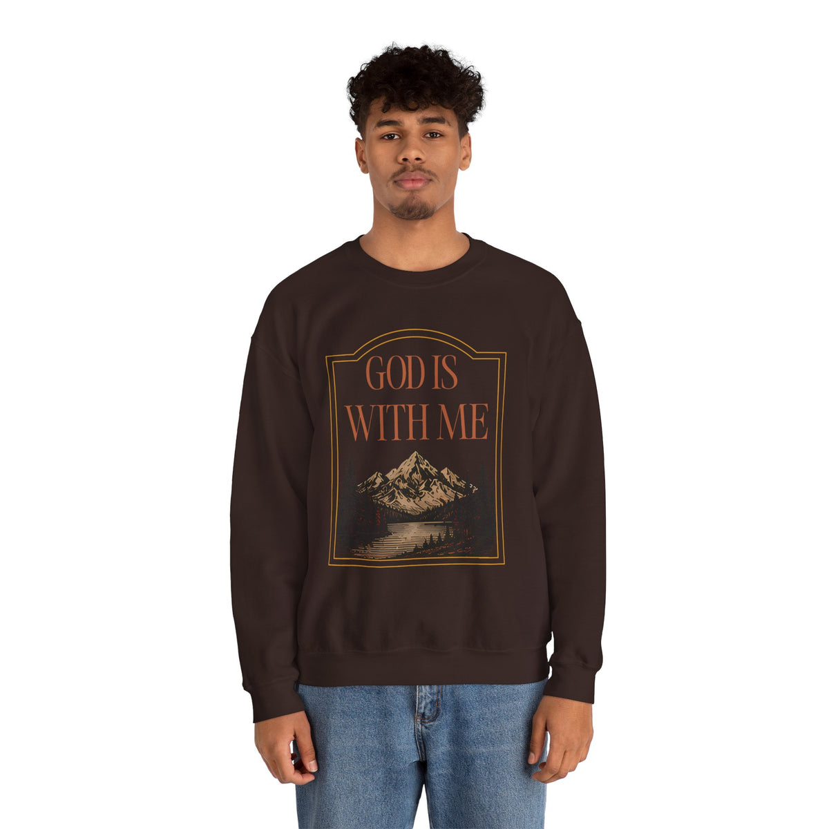 God is With Me Crewneck Sweatshirt