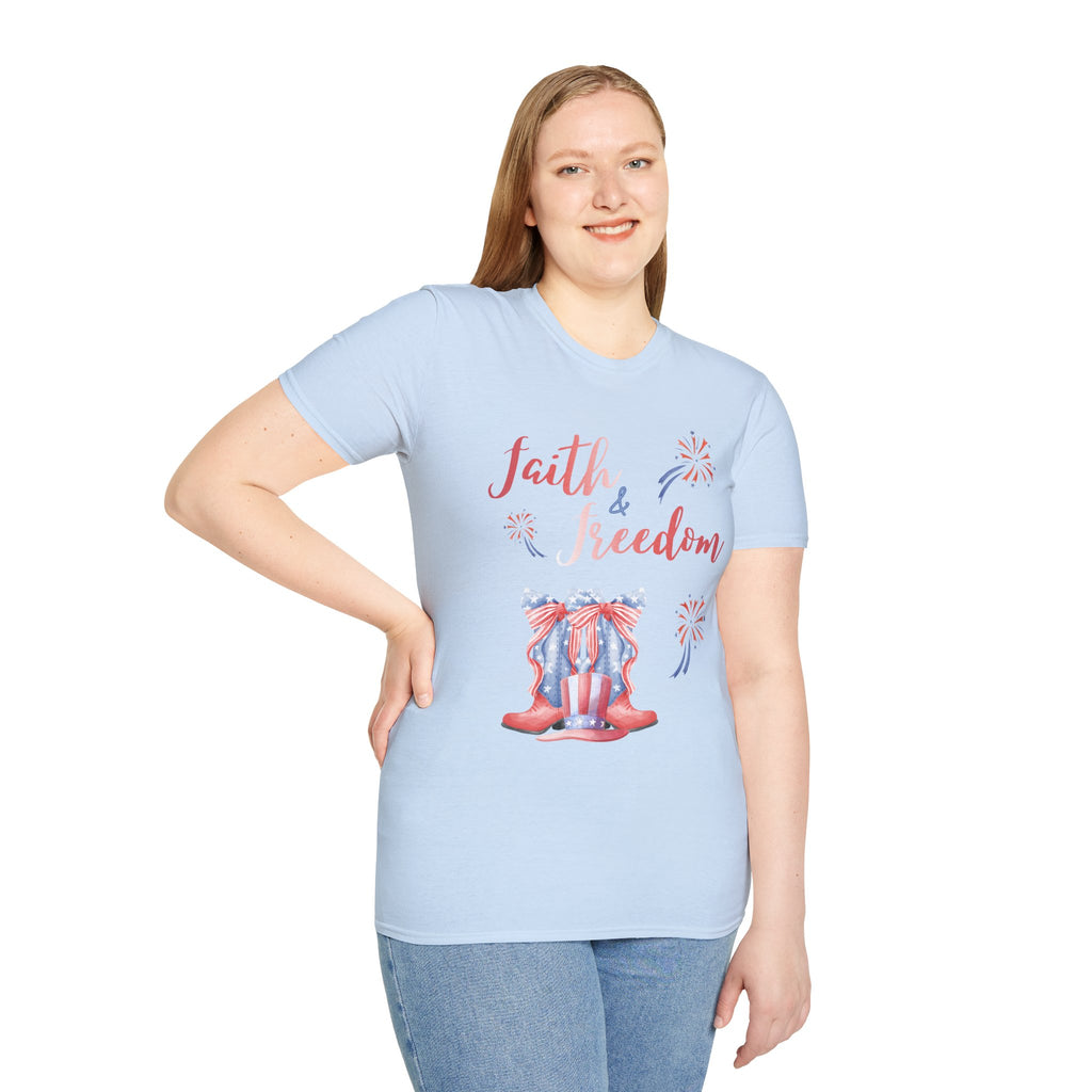 Faith & Freedom - Red Edition Classic Fit T-Shirt