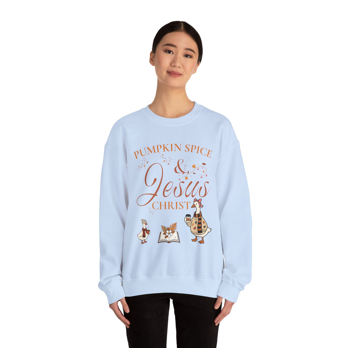 Pumpkin Spice & Jesus Crewneck Sweatshirt